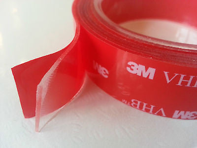 3M 4910 CLEAR double sided sticky acrylic adhesive foam tape - invisible on glass